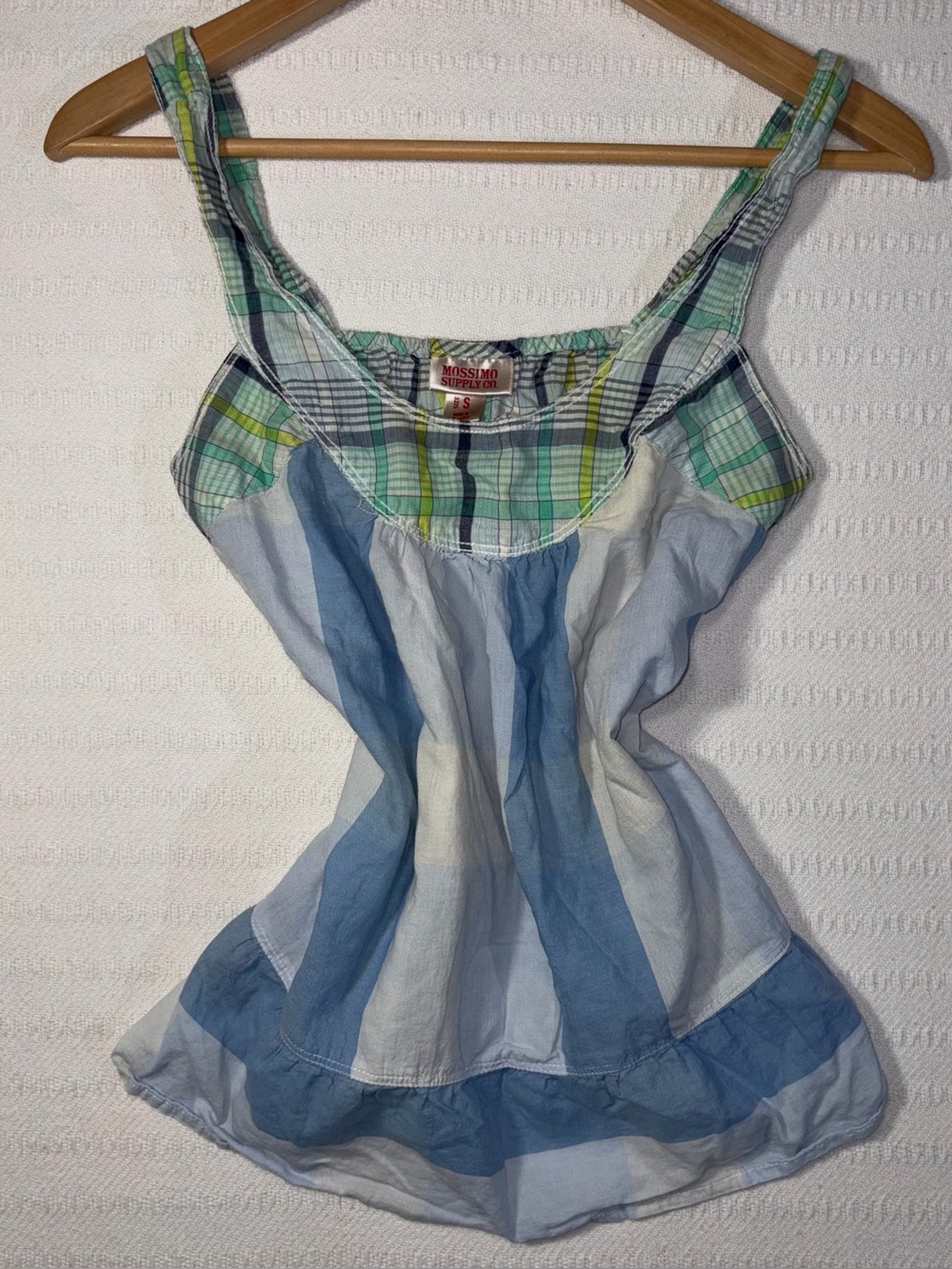 Mossimo Y2K Babydoll Tank Top Size S Cottage Boho Cotton Shabby Breathable